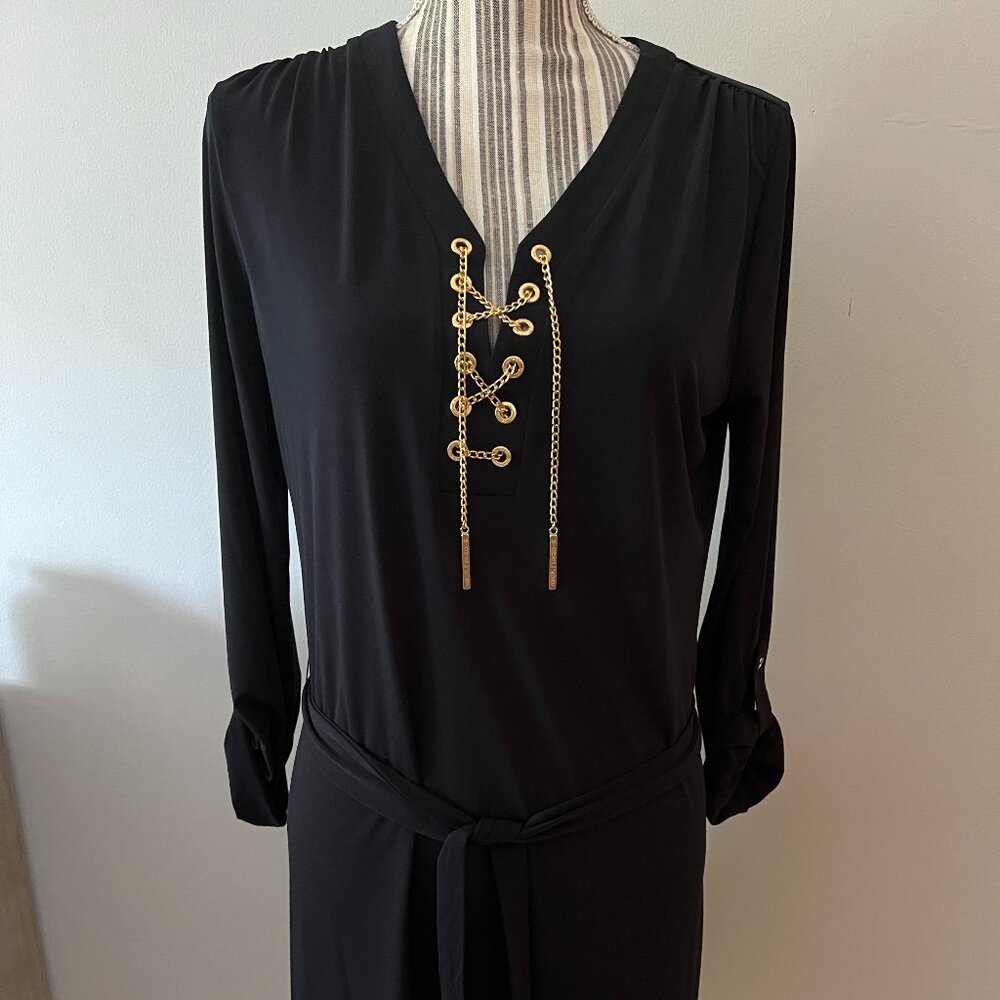 Stretch knit mini dress